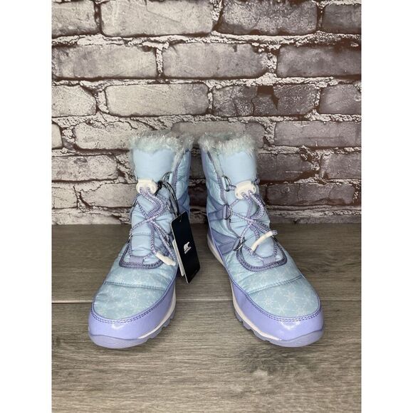 Disney X Sorel Z52113 Blue Whitney Short Frozen 2 Elsa Snow Boot Girls 5 US/37EU - Picture 10 of 16